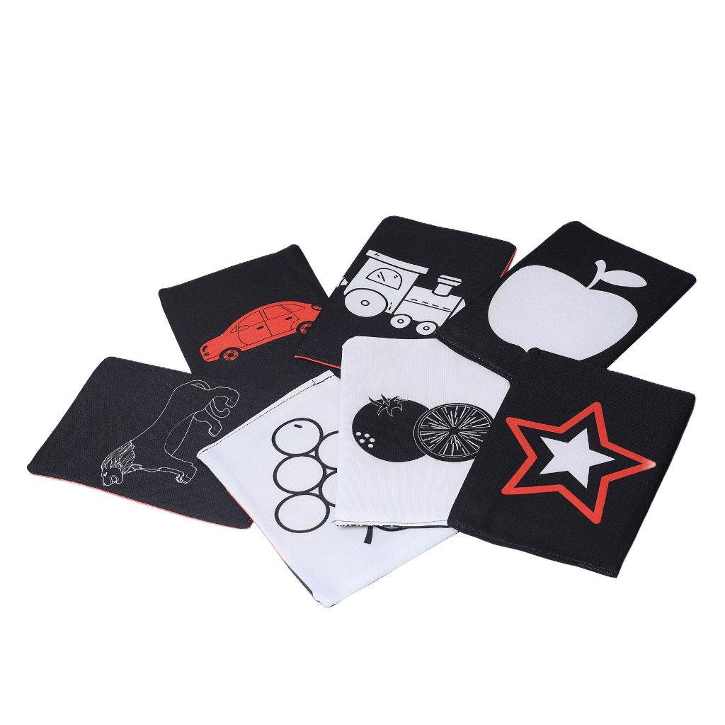Pik A Boo Black & White Cloth Flash Cards – Early Learning & Brain Boosting - pab016034
