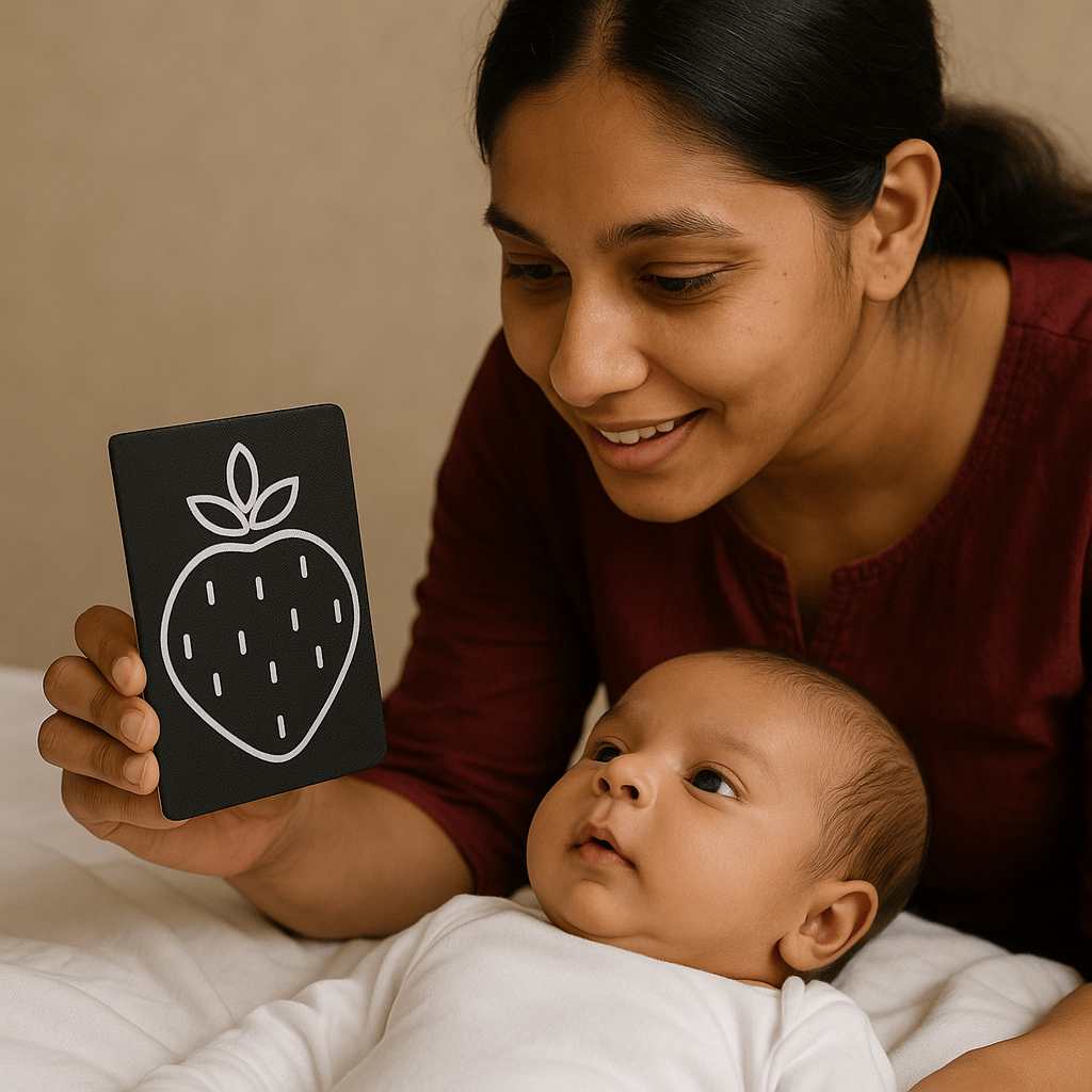 Pik A Boo Black & White Cloth Flash Cards – Early Learning & Brain Boosting - pab016034