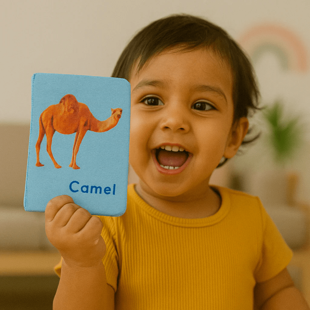 Pik A Boo Cloth Farm Animal Flash Cards – Early Learning & Brain Fun - pab016035