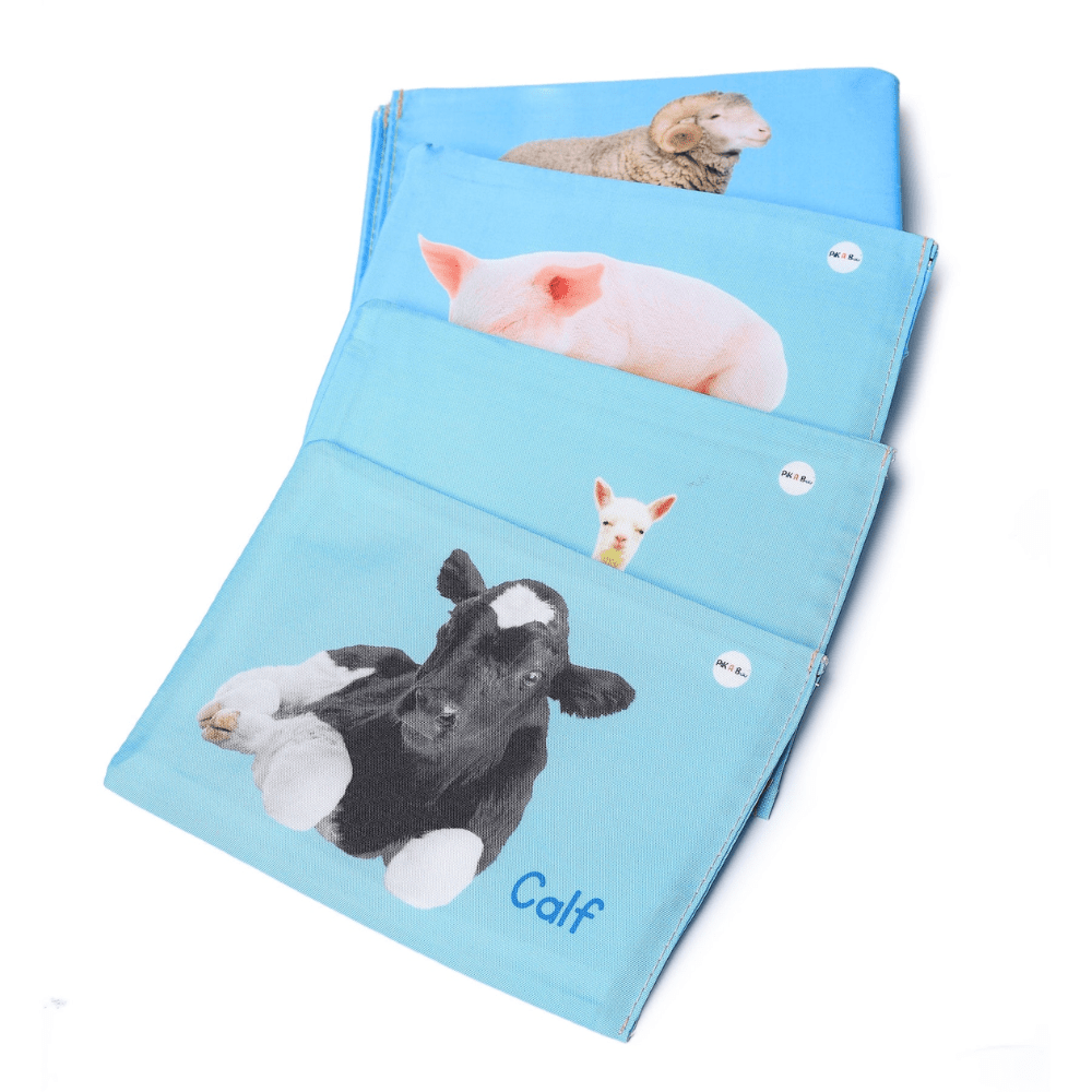 Pik A Boo Cloth Farm Animal Flash Cards – Early Learning & Brain Fun - pab016035