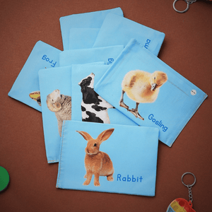 Pik A Boo Cloth Farm Animal Flash Cards – Early Learning & Brain Fun - pab016035