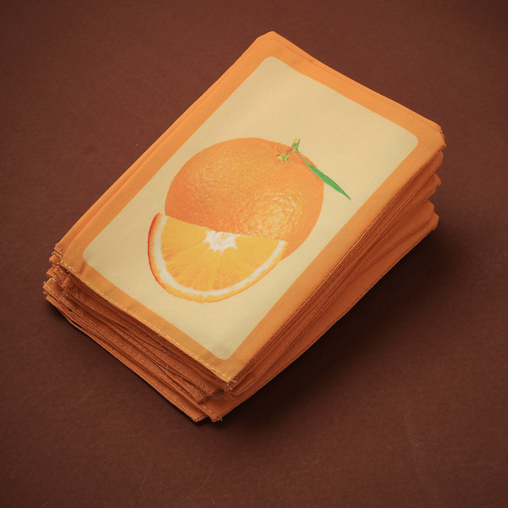 Pik A Boo Cloth Fruit Flash Cards – Early Learning & Brain Boosting Play - pab016036