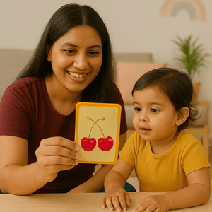 Pik A Boo Cloth Fruit Flash Cards – Early Learning & Brain Boosting Play - pab016036