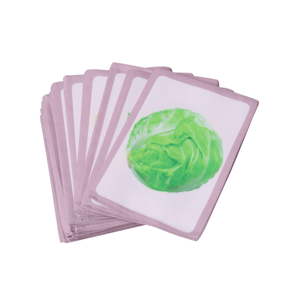 Pik A Boo Cloth Vegetable Flash Cards – Early Learning & Fun for Toddlers - pab016038