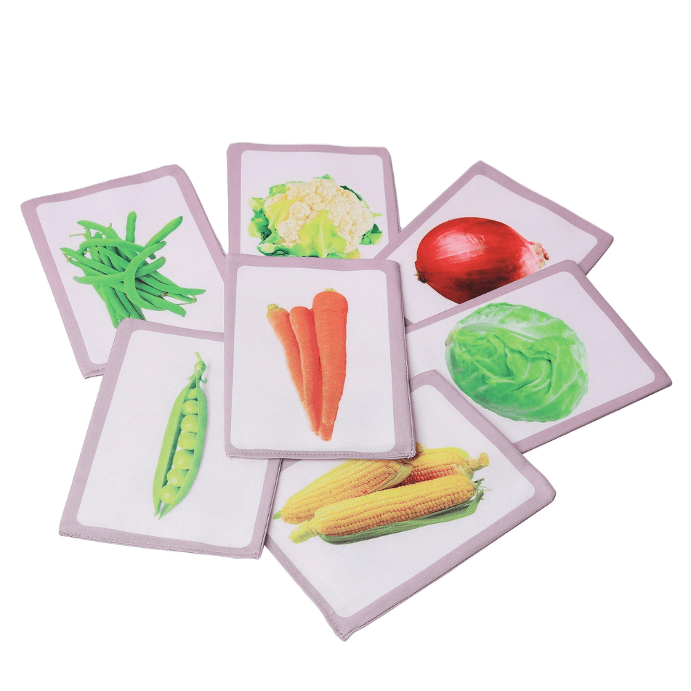 Pik A Boo Cloth Vegetable Flash Cards – Early Learning & Fun for Toddlers - pab016038