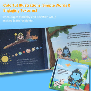 Pik A Boo Ganesha Cloth Book – Early Learning with Fun Spiritual Stories - Cloth Book