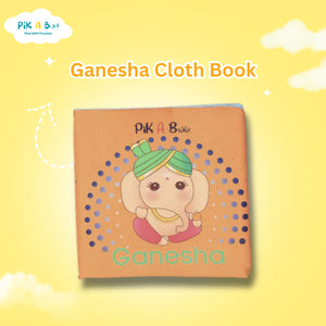 Pik A Boo Ganesha Cloth Book – Early Learning with Fun Spiritual Stories - Cloth Book