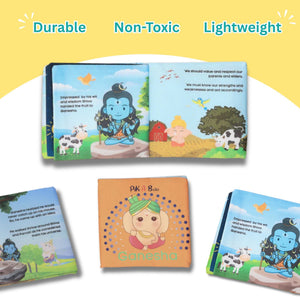 Pik A Boo Ganesha Cloth Book – Early Learning with Fun Spiritual Stories - Cloth Book