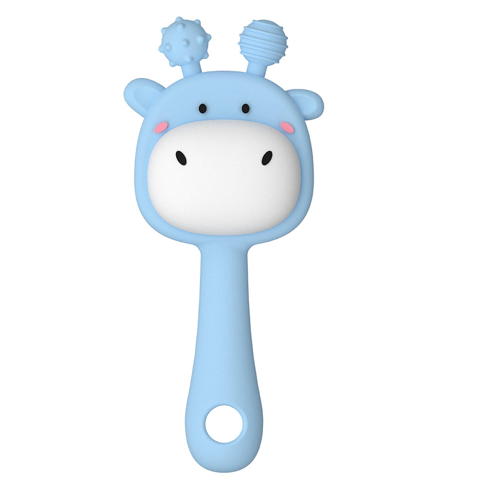 Pik A Boo Giraffe Silicone Rattle Teether Toy – Soft & Safe for 3–12 Months - PTYR13C3123674
