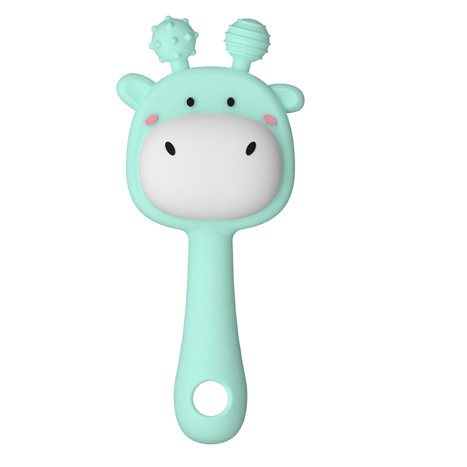 Pik A Boo Giraffe Silicone Rattle Teether Toy – Soft & Safe for 3–12 Months - PTYR13C3123676