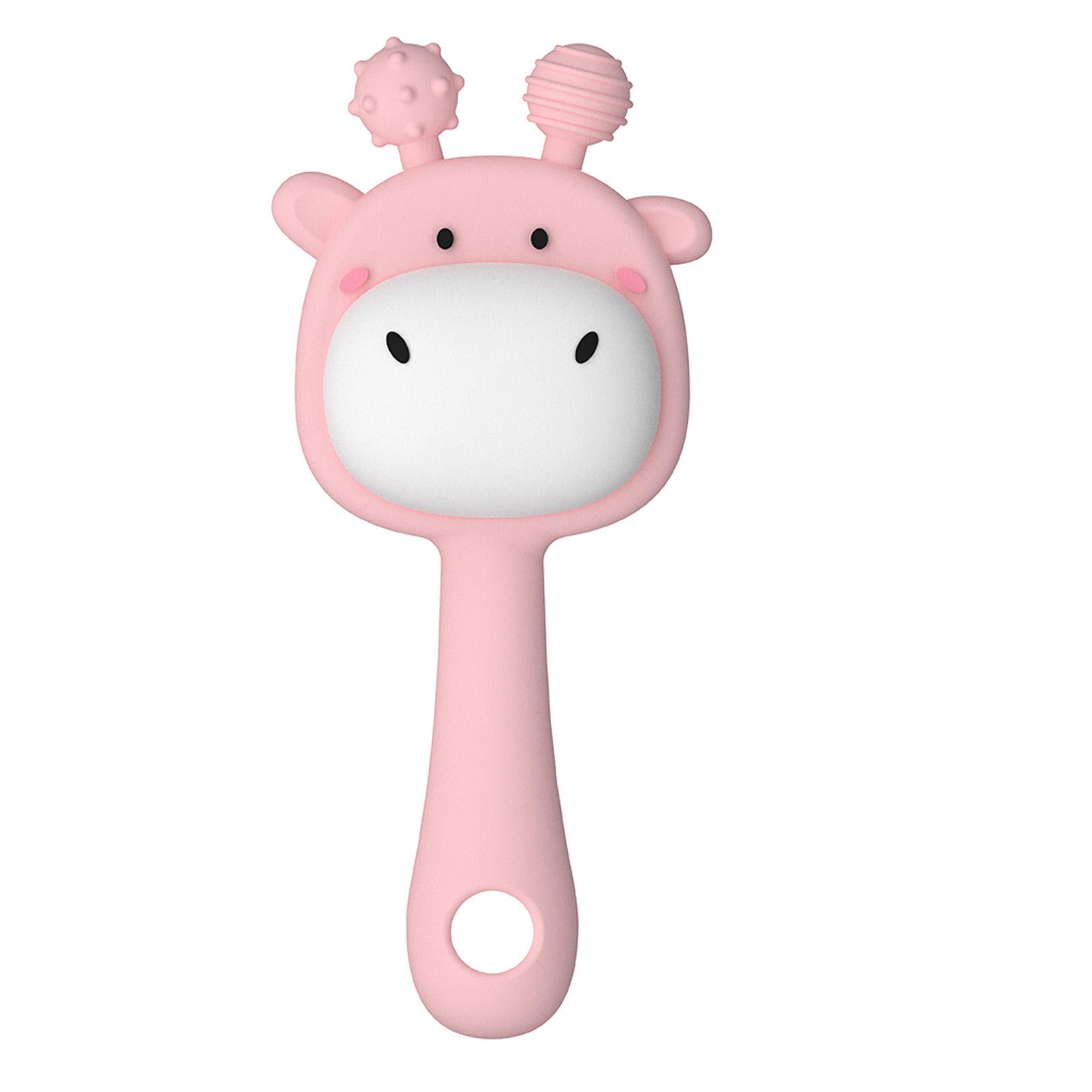 Pik A Boo Giraffe Silicone Rattle Teether Toy – Soft & Safe for 3–12 Months - PTYR13C3123673