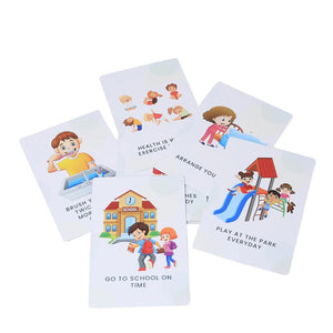 PiK A BOO Good Habits Flash Cards | Early Learning for Toddlers & Kids - pab016066
