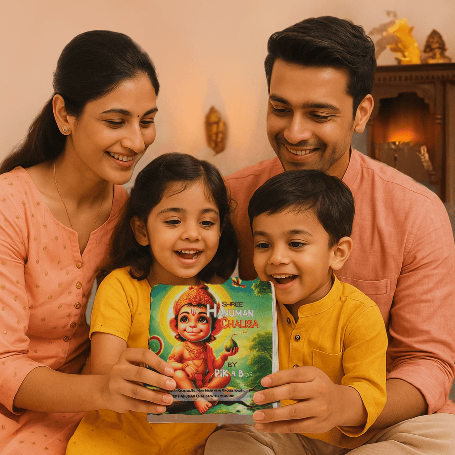 Pik A Boo Hanuman Chalisa Cloth Book Hindi Meaning - PBKR2C20123460