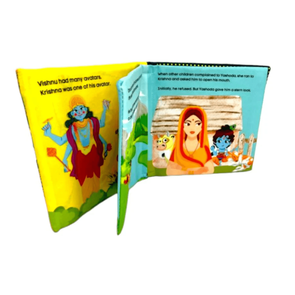 Pik A Boo Krishna Cloth Book – Early Learning & Fun Spiritual Stories for Kids - pab015780