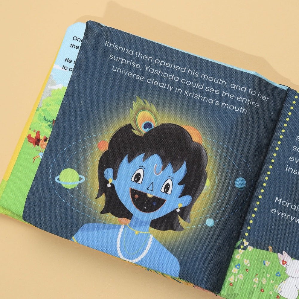 Pik A Boo Krishna Cloth Book – Early Learning & Fun Spiritual Stories for Kids - pab015780