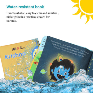 PiK A BOO Krishna Cloth Book – Early Learning & Fun Spiritual Stories for Kids - Cloth Book