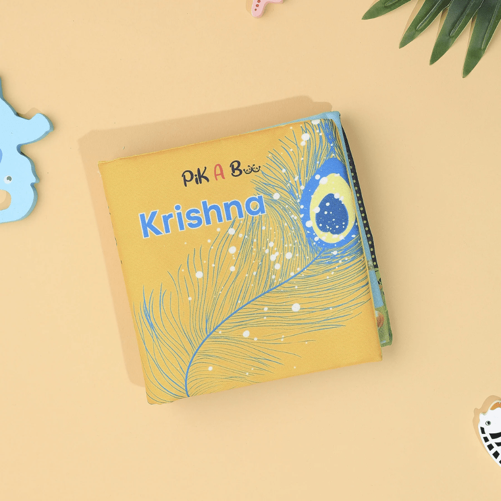 Pik A Boo Krishna Cloth Book – Early Learning & Fun Spiritual Stories for Kids - pab015780