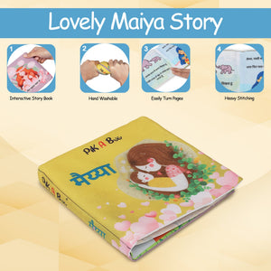PiK A BOO Maiyya Hindi Cloth Story Book - Cloth Book