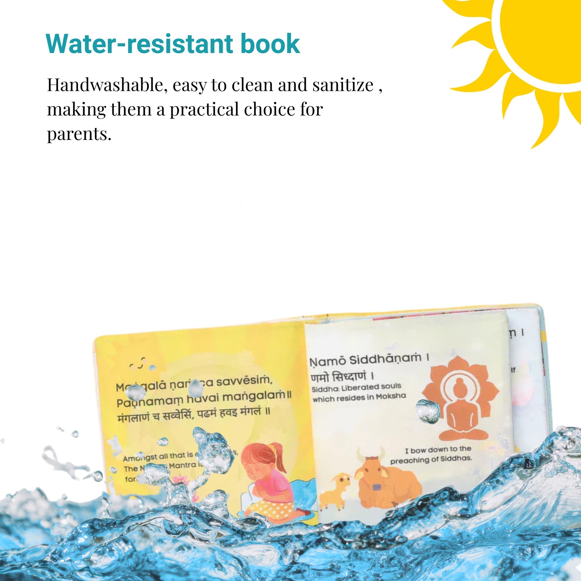 PiK A BOO Navkar Mantra Cloth Books Jain Religion 0 - 10 years - Cloth Book