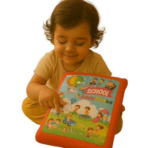 Pik A Boo Pre - School Activity Pillow Book – Soft Learning Toy for Toddlers - 1602020450
