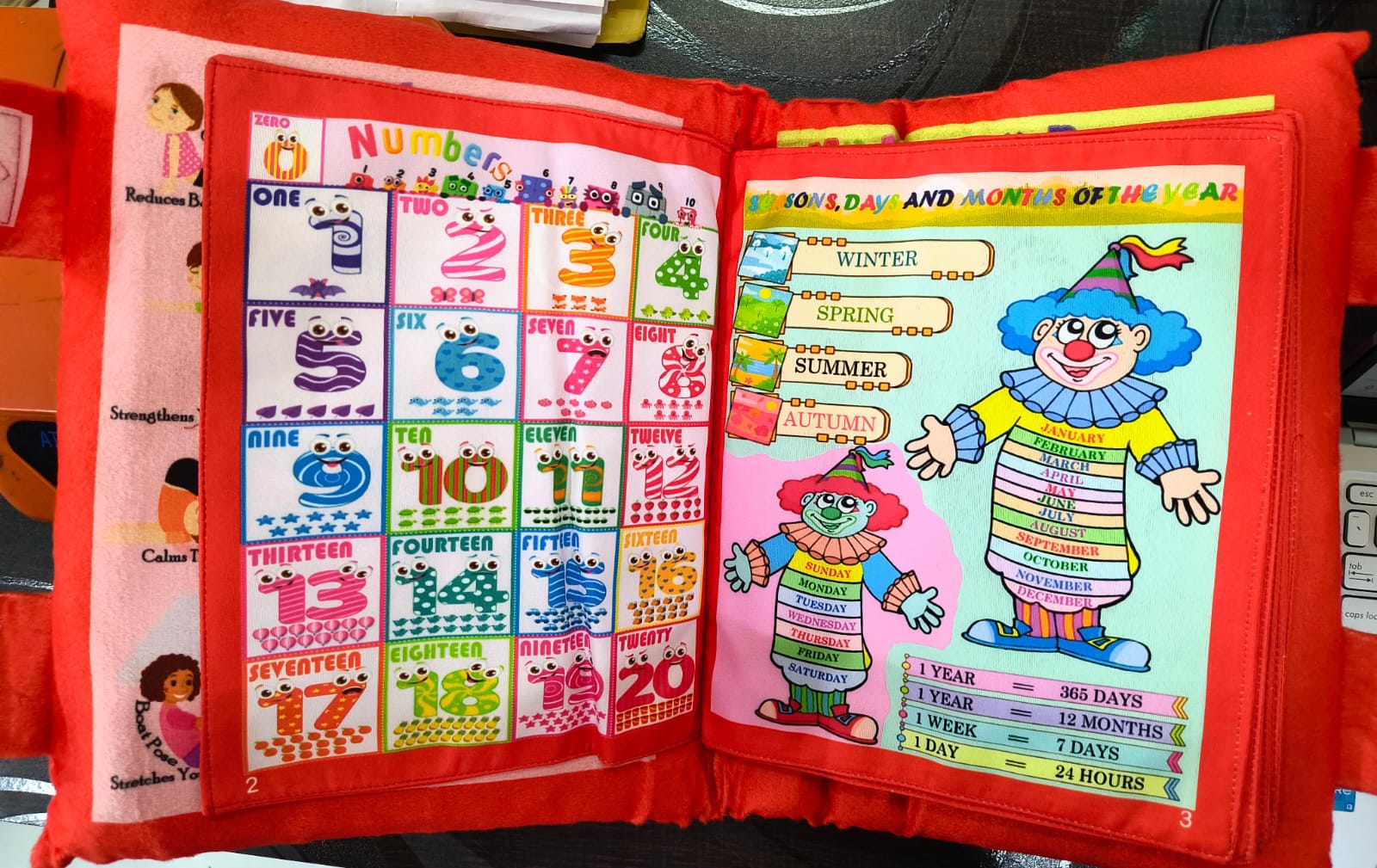 Pik A Boo Pre - School Activity Pillow Book – Soft Learning Toy for Toddlers - 1602020450