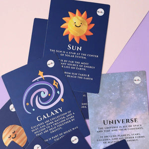 PiK A BOO Solar System Flash Cards – Colorful & Educational | Early Learning - pab016092