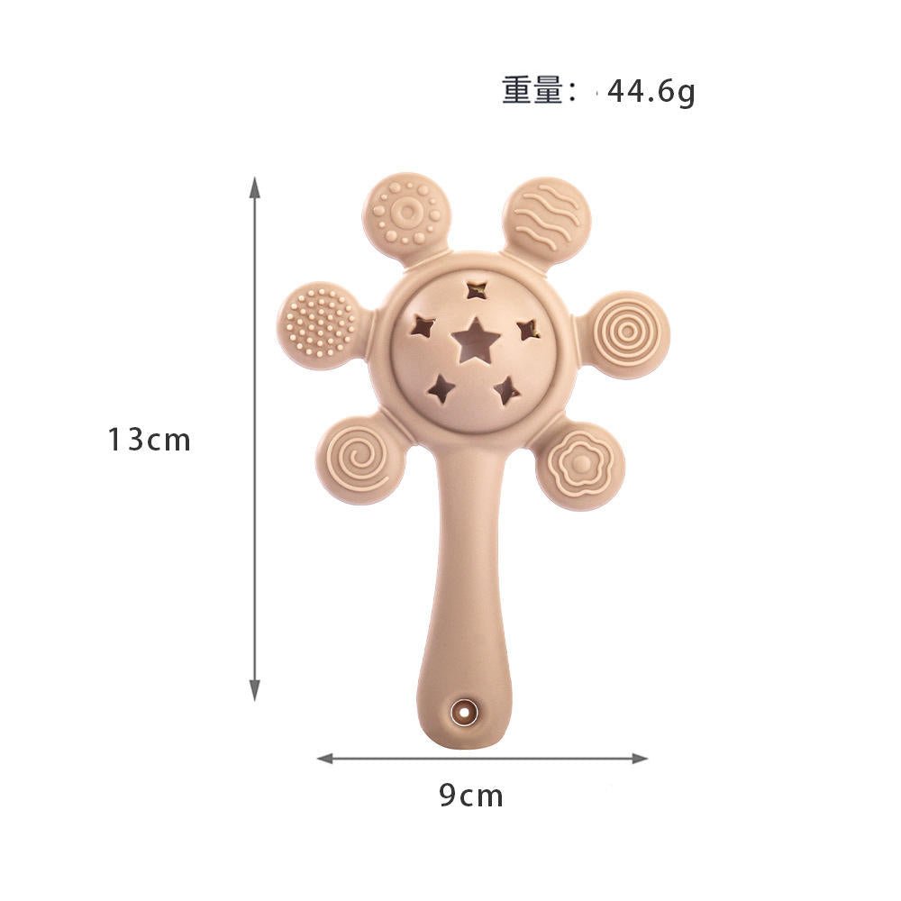 Pik A Boo Sun Silicone Teether Rattle Toy – Soft & Safe for Babies - PTYR11C3012371
