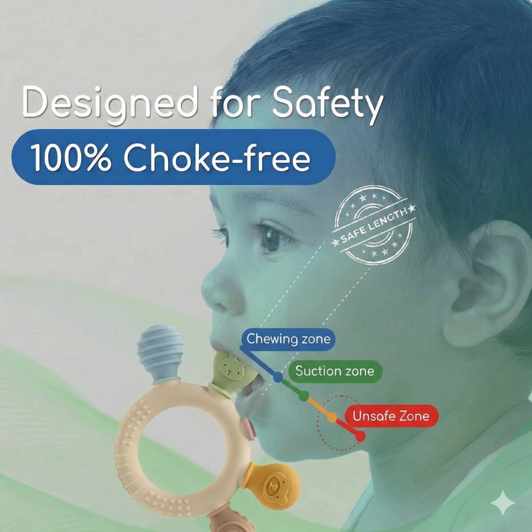 Pik A Boo Totello Albela Silicone Baby Teether - Teether