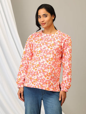 Pink - A - Rine Dream Maternity and Nursing Sweatshirt - MNSWT - SD - PNARN - S