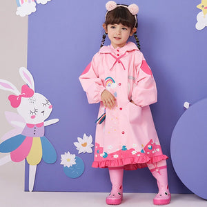 Pink Bow & Frills Rabbit Kids Raincoat - Little Surprise BoxPink Bow & Frills Rabbit Kids Raincoat