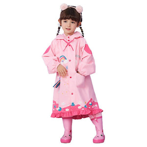 Pink Bow & Frills Rabbit Kids Raincoat - Little Surprise BoxPink Bow & Frills Rabbit Kids Raincoat