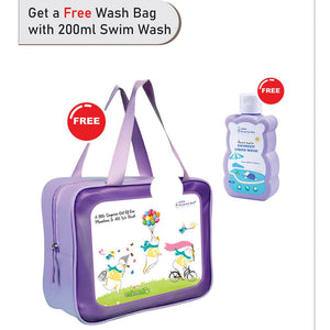 Pink Bunny, Toddlers & Kids Swimwear with matching Hat, Free Wash Bag & Free Swim Detergent - 3 - 4 Years Swim