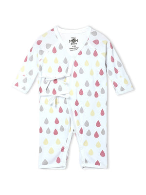 Pink Drops Infant Romper (Jabla Style) - ROM - SS - PKDRP - PM