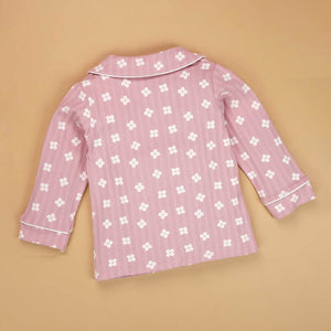 Pink Flowers print soft Cotton Kids Nightsuit - 1 - 2 Years Nightsuits