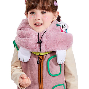 Pink Fur Rabbit theme Winter Cap covering Mouth, Neck and Head - Little Surprise BoxPink Fur Rabbit theme Winter Cap covering Mouth, Neck and Head