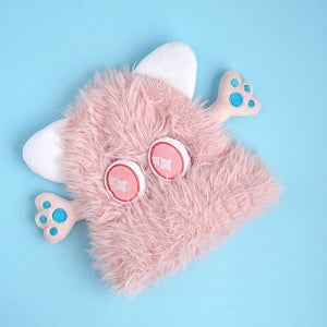 Pink Furry Monster 3d style Winter Cap/Beanie for Kids - Winter Wear