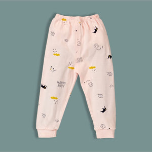 Pink Happy Baby Full sleeves tops & pants set Unisex Kids Wear - 6 - 9 months Kids Clothing