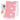 Pink Hearts Designed Organic Muslin Blanket, Bib and Napkin Matching Set - Bedding