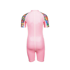 Pink Mandala Design knee length Swimwear for Kids and Teens - 2 - 3 Years Swim