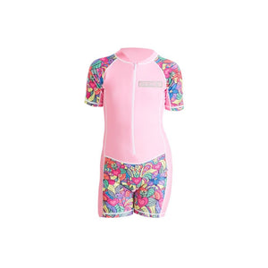 Pink Mandala Design knee length Swimwear for Kids and Teens - 2 - 3 Years Swim