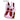Pink & Maroon 3 stripes Ergonomic School Backpack for Kids. - Back To School