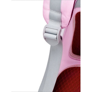 Pink & Maroon 3 stripes Ergonomic School Backpack for Kids. - Back To School
