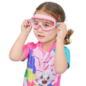 Pink & Mint Bubble Anti Fog UV Protection Leakproof Design Swim Goggles for Kids,4yrs - 10yrs - 4 - 10 years Swim