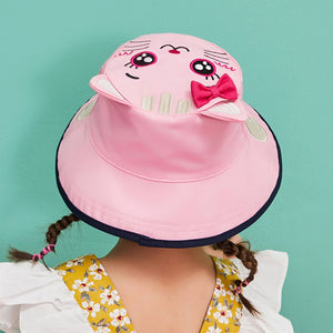 Pink & Navy Dual Side Reversible Sun Hat with UPF50+ for Toddlers& Kids - 4 - 10 years Swim