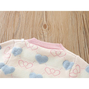 Pink & Occur Pleated Bow 2 pcs top & Skirt Winterwear set for Girls - Little Surprise BoxPink & Occur Pleated Bow 2 pcs top & Skirt Winterwear set for Girls