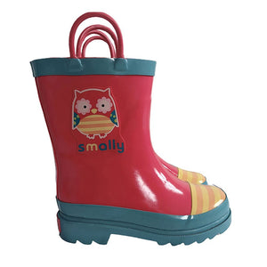 Little Surprise Box Pink Owl Flexible Rubber Rain Gumboots for Toddlers and Kids - Little Surprise BoxLittle Surprise Box Pink Owl Flexible Rubber Rain Gumboots for Toddlers and Kids