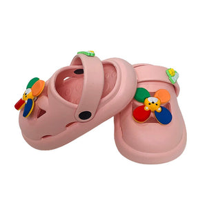 Pink Pinwheel Slip on Clogs, Summer/Monsoon all season Footwear for Toddlers & Kids - Little Surprise BoxPink Pinwheel Slip on Clogs, Summer/Monsoon all season Footwear for Toddlers & Kids