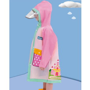 Pink Polka Dots long style Raincoat for kids - 2 - 3 Years Monsoon Wear