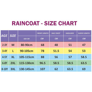 Pink Polka Dots long style Raincoat for kids - 2 - 3 Years Monsoon Wear