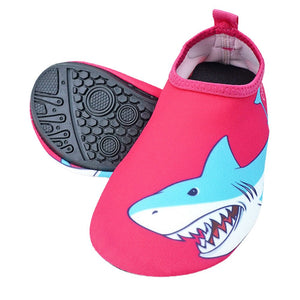 Pink Shark Non - Slip Quick Dry Beach Shoes Kids - 24 - 25 EUR Swim